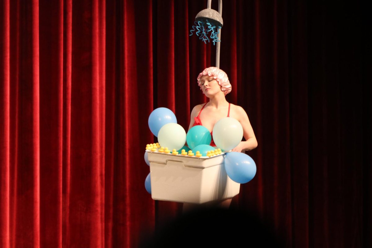 Alexa Leiting sports a "bathtub" for her swimwear category. Photo by Marissa Gergen.