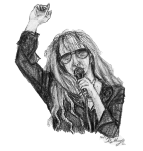 Artist Statement: I wanted to use a newer photo of Stevie Nicks instead of an older one since this wasn't Fleetwood Mac, it was just her.