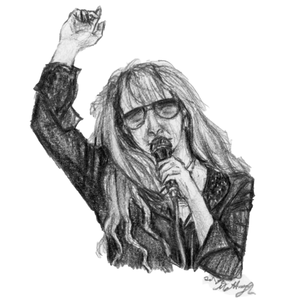 Artist Statement: I wanted to use a newer photo of Stevie Nicks instead of an older one since this wasnt Fleetwood Mac, it was just her.