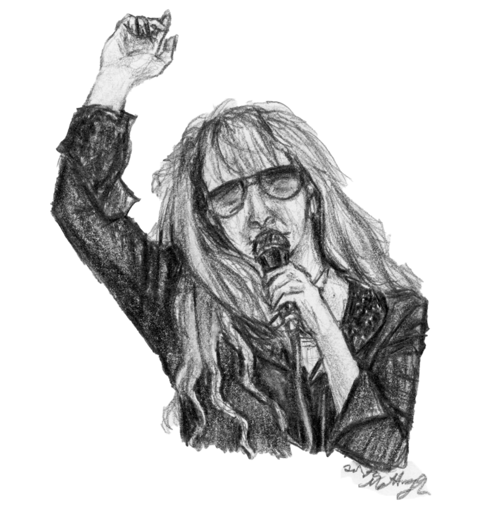 Artist Statement: I wanted to use a newer photo of Stevie Nicks instead of an older one since this wasnt Fleetwood Mac, it was just her.