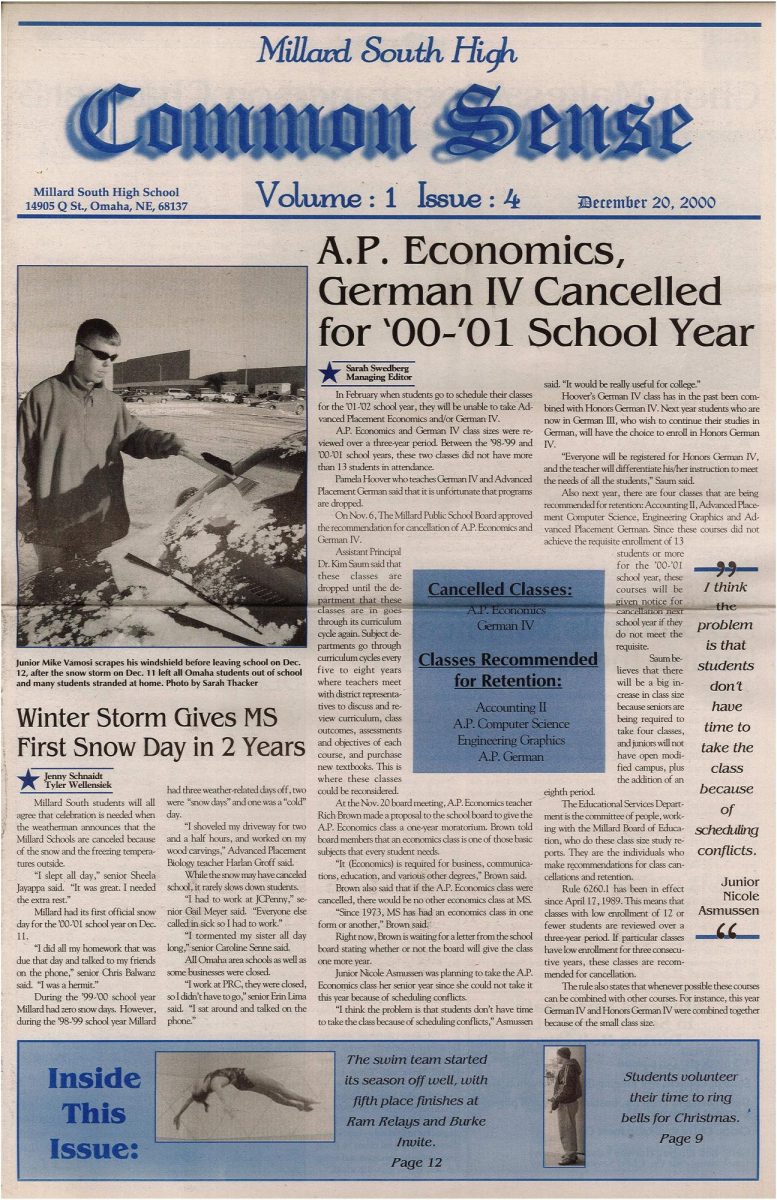 Vol. 1 Issue 4 Dec. 20, 2000