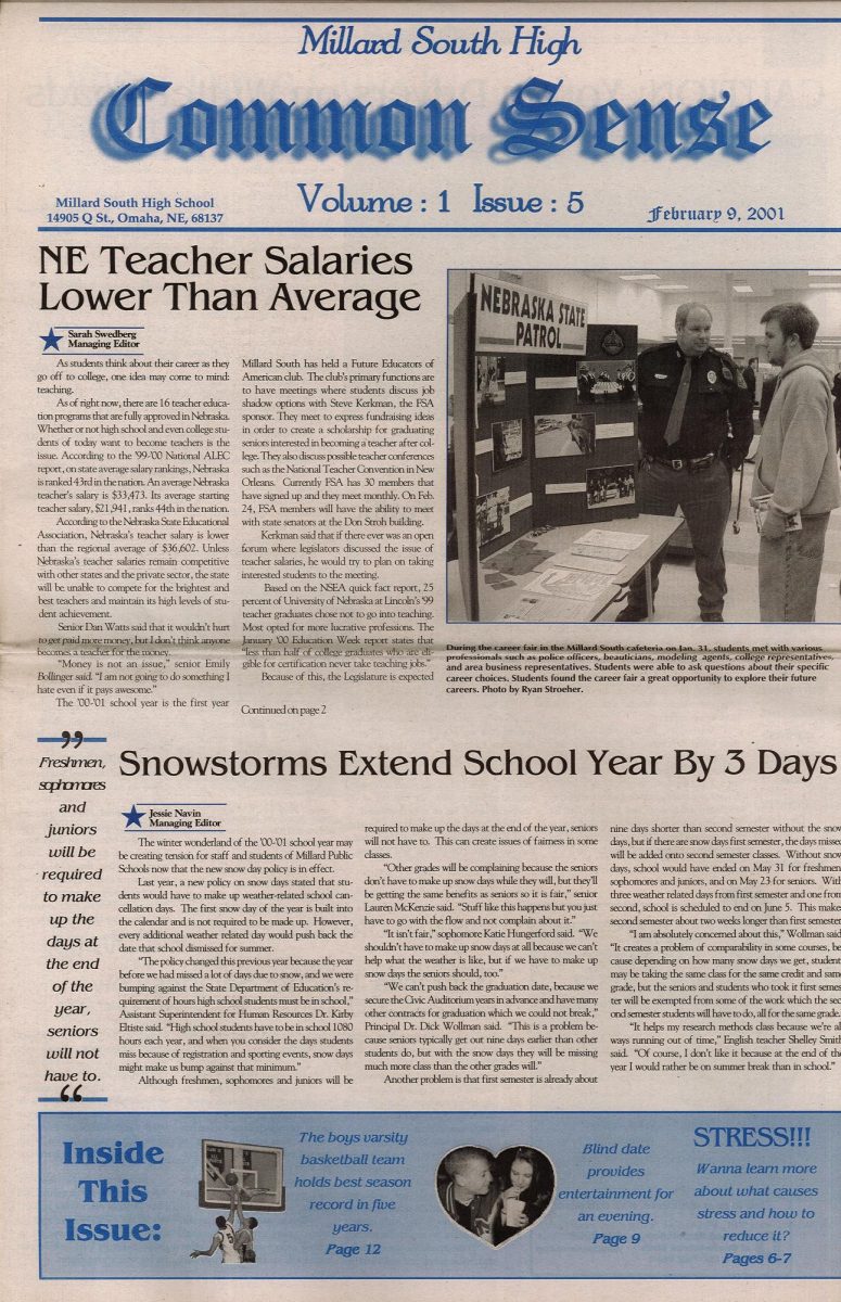 Vol. 1 Issue 5 Feb. 9, 2001
