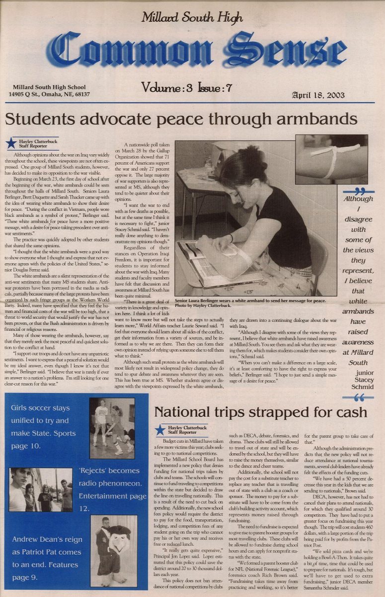 Vol. 3 Issue 7 April 18, 2003