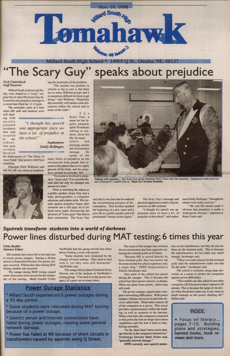 Tomahawk Vol. 49 Issue 3 Nov. 19, 1998
