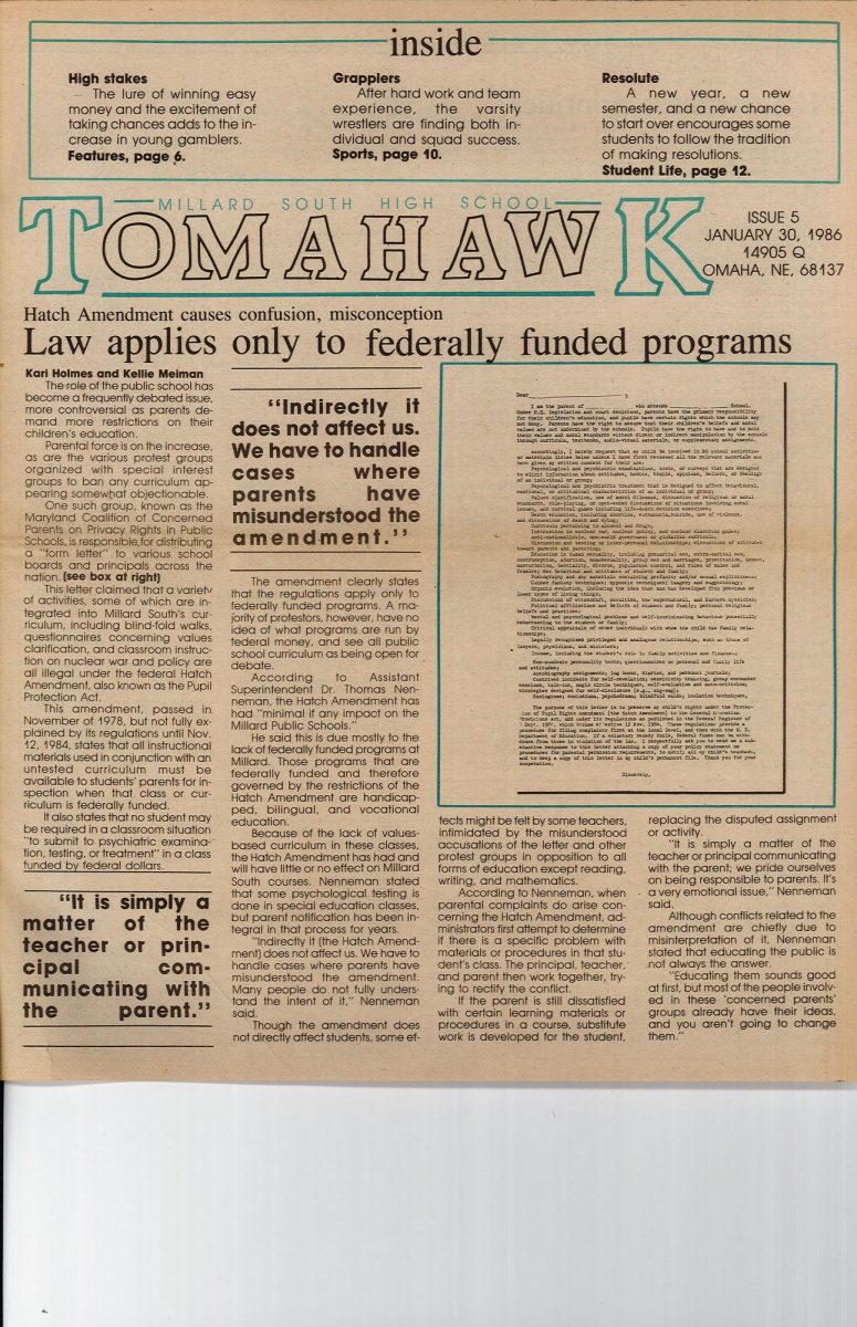 Issue 5 Jan. 30, 1986