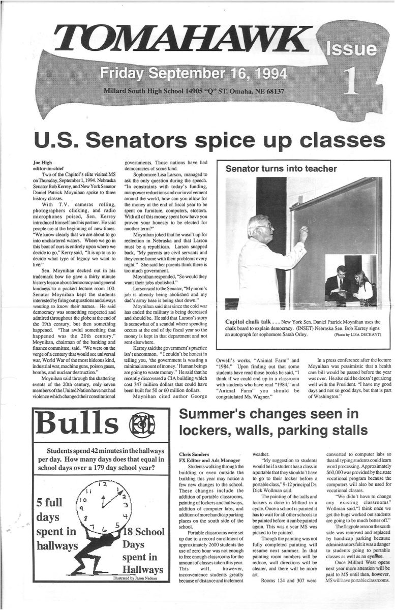 Vol. 45 Issue 1 Sept. 16, 1994 Page 1 only