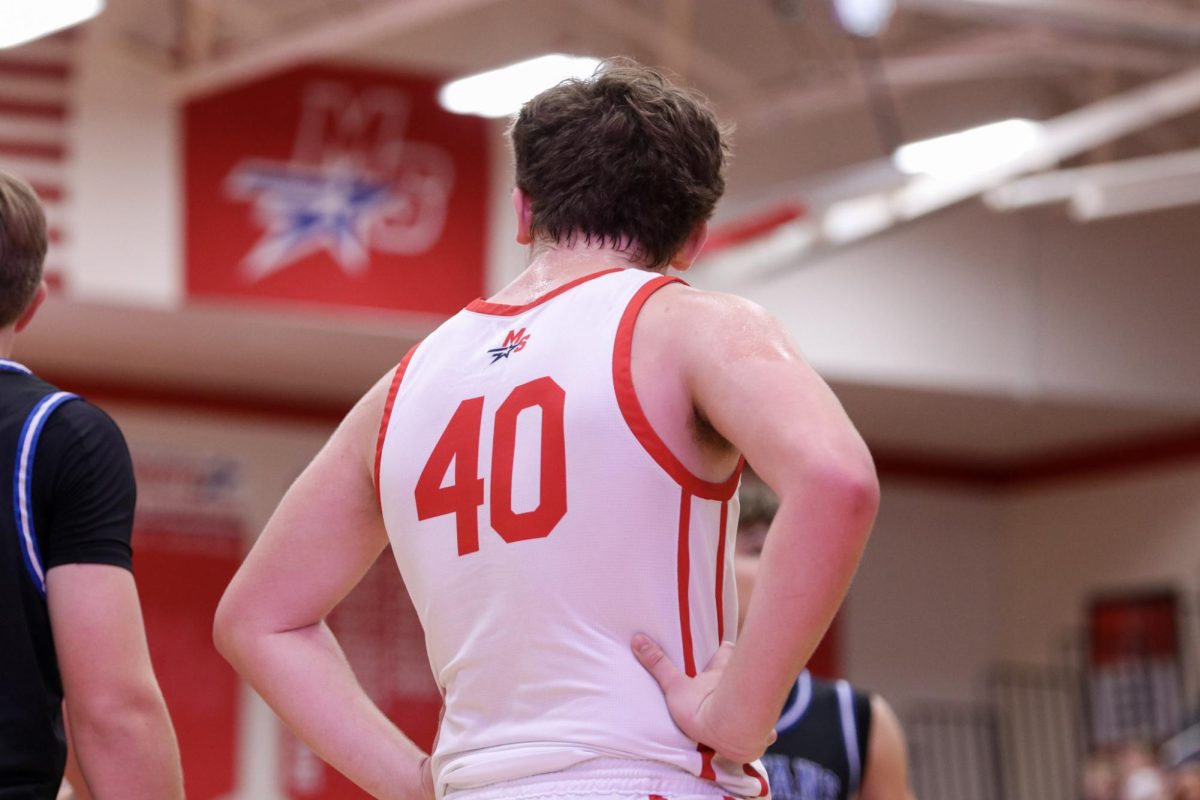 Carter Margheim getting ready to go into the game