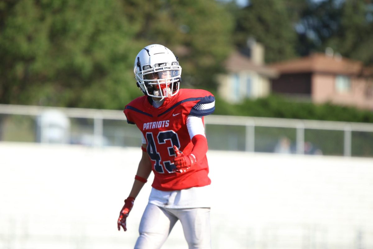 Jaxson Sadovsky lines up ready to make a big play.