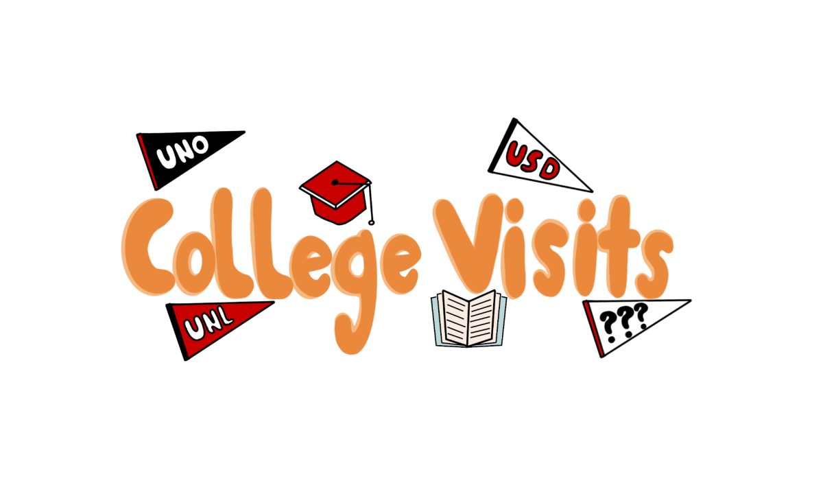 I created this piece in about an hour during class. I loved the idea of a graphic headline and I jumped right on it. I spent around half my time on the lettering just trying to get it right, cycling through many different color combinations before settling on the orange. For the flags I used a combination of the school's colors to bring it all together. With just three of them it felt empty so I decided to add a fourth with question marks to represent the uncertainty of the future. 