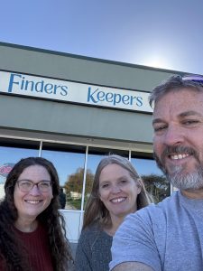 Millard South Alumni and owners of Finders Keepers. Lisa Yancey (left), Amy Dechant (middle), and Phillip Dechant (right).