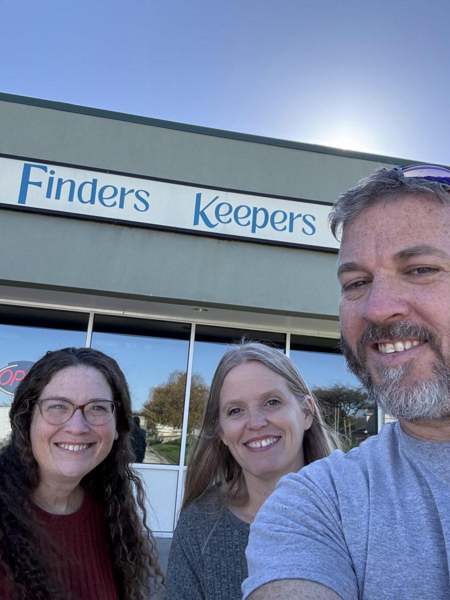 Millard South Alumni and owners of Finders Keepers. Lisa Yancey (left), Amy Dechant (middle), and Phillip Dechant (right).