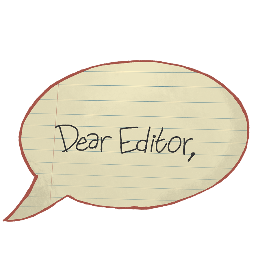 This artwork was created as a graphic to go along with a letter to the editor. The letter was not written on paper, but I was inspired by a handwritten note. This work was created on ProCreate.